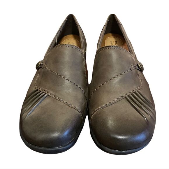 NEW Rockport Cobb Hill "Paulette" Slip-on Leather Flats Loafers 6 6W - Picture 3 of 9